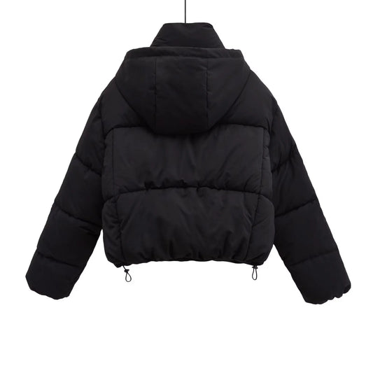 Women’s Winter Puffer Jacket – Hooded Warm Short Coat